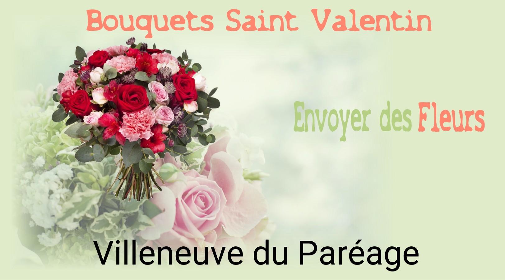 Roses de Saint-Valentin livrées à Villeneuve-du-Paréage